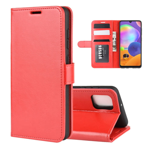 For  Galaxy A31 R64 Texture Single Horizontal Flip Protective Case with Holder & Card Slots & Wallet& Photo Frame, For Galaxy A31