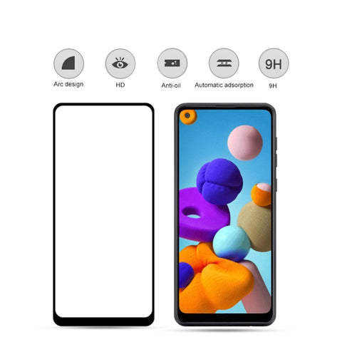 mocolo 0.33mm 9H 2.5D Full Glue Tempered Glass Film, For Samsung Galaxy A21, For Samsung Galaxy M11