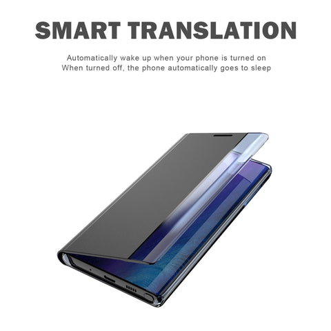 Plain Texture Cloth Attraction Flip Holder Leather Phone Case, For Galaxy S20, For Galaxy S20 Plus, For Galaxy S20 Ultra