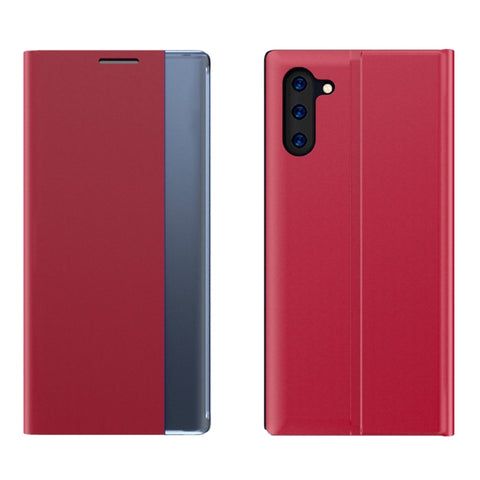 Plain Texture Cloth Attraction Flip Holder Leather Phone Case, For Galaxy Note 10, For Galaxy Note 10 Plus
