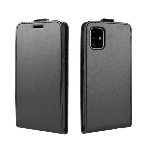 For Galaxy A71 5G R64 Texture Single Vertical Flip Leather Protective Case with Card Slots & Photo Frame, For Galaxy A71 5G