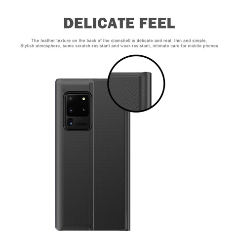 Plain Texture Cloth Attraction Flip Holder Leather Phone Case, For Galaxy A51 2020, For Galaxy A71 2020