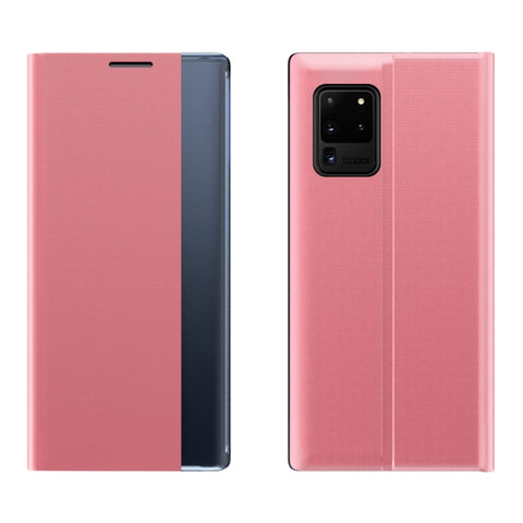 Plain Texture Cloth Attraction Flip Holder Leather Phone Case, For Galaxy A51 2020, For Galaxy A71 2020