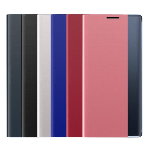 Plain Texture Cloth Attraction Flip Holder Leather Phone Case, For Galaxy A51 2020, For Galaxy A71 2020