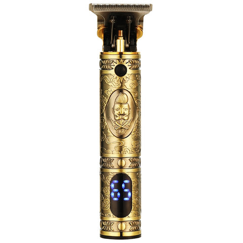 VGR V-228 5W USB Retro Engraving Hair Clipper with LED Digital Display, V-228 (Bronze), V-228 (Silver)