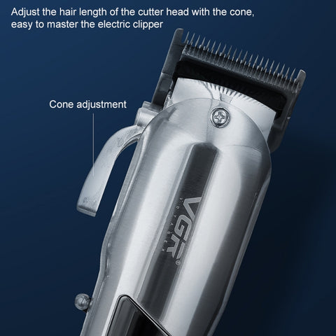 VGR V-278 10W USB Metal Electric Hair Clipper with LED Digital Display, V-278 (Gold), V-278 (Silver)