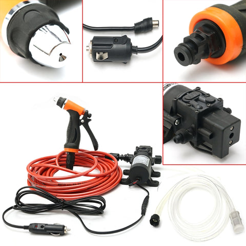 High Pressure 12V Portable 100W 160PSI Car Electric Washer Washing Machine Cigarette Lighter Water Pump Kit, Pump Kit
