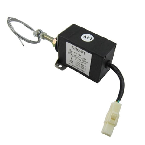 Normally Close DC Diesel Engine Flame Out Device Engine Stop Solenoid Valve XHQ-PT Power Off Pull Type Flameout Magnetic, 12V, 24V