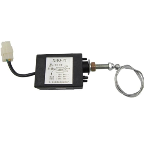Normally Close DC Diesel Engine Flame Out Device Engine Stop Solenoid Valve XHQ-PT Power Off Pull Type Flameout Magnetic, 12V, 24V