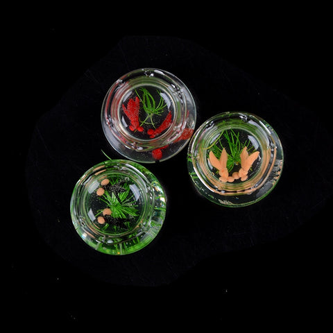 Dollhouse Miniature Transparent Glass Fish Tank Aquarium Toys