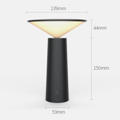 Simple and Warm Bedroom Creative Home Hotel Study Bedside Lamp, Black, White