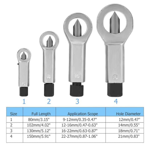 4-in-1 Rust Nut Separator Nut Remover, 4-in-1