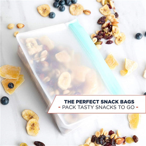 2 Sets PEVA Food Bags Reuse Three-dimensional Thickened Storage Sealed Fresh-keeping Bags, Random Color Delivery, Sealed Fresh-keeping Bags