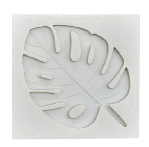 2 PCS DIY Tree Leaf Fondant Mould Chocolate Cake Decorating Mould, Tree Leaf Shape(Pink), Tree Leaf Shape(Gray)