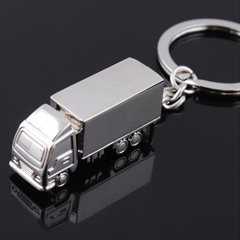 2 PCS Creative Keychain Metal Solid Van Gift Pendant, Van  Shape