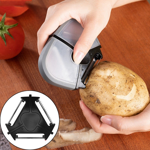 Multifunctional Stainless Steel Creative Peeler Three-in-one Peeler Grater, Peeler Grater