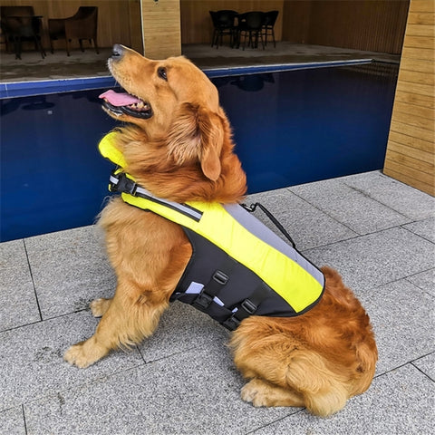 Pet Life Jacket Airbag Inflatable Dog Folding Safety Swimsuit, S, M, L