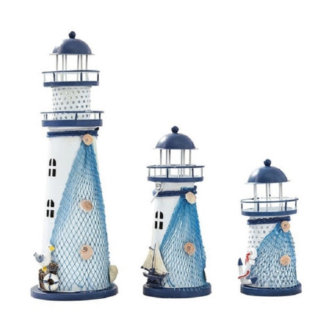 Creative Decorative Wrought Iron Flash Tower LED Night Light, Small 14cm, Medium 19cm, Large 30cm