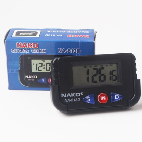 2 PCS Portable Car Electronic Clock Test Sports Clock Small Alarm Clock Stopwatch, Oval, Rectangle