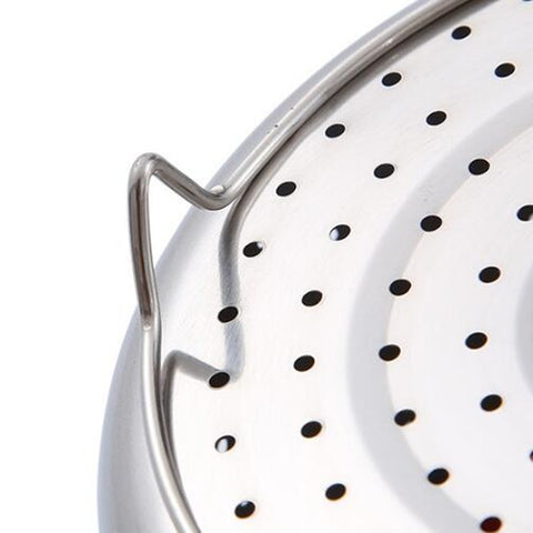 Stainless Steel Steaming Basket Plug-in Silicone Handle Pressure Cooker Steamer Kitchen Cooker Accessories, 3 Quarts, 6 Quarts, 8 Quarts