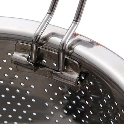 Stainless Steel Steaming Basket Plug-in Silicone Handle Pressure Cooker Steamer Kitchen Cooker Accessories, 3 Quarts, 6 Quarts, 8 Quarts