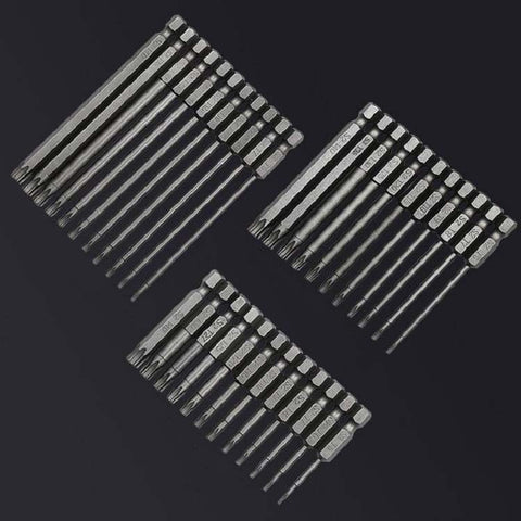 Plum Blossom Hollow Bit Multifunctional Peeling Bit Set, 12 PCS 50mm, 11 PCS 75mm, 11 PCS 100mm