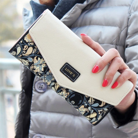 Fashion Ladies Leather Clutch Bag Purse Long Cartoon Wallet Coin Purse