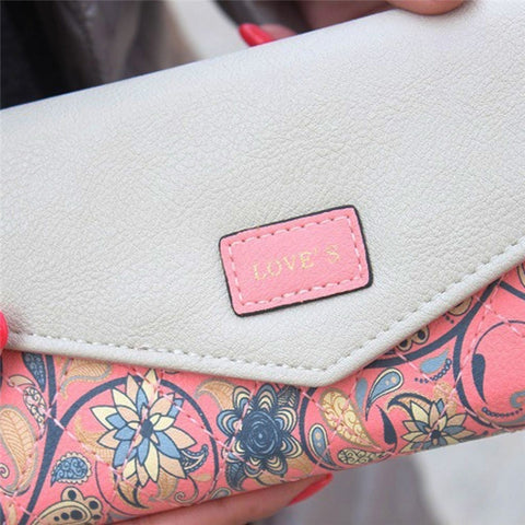 Fashion Ladies Leather Clutch Bag Purse Long Cartoon Wallet Coin Purse