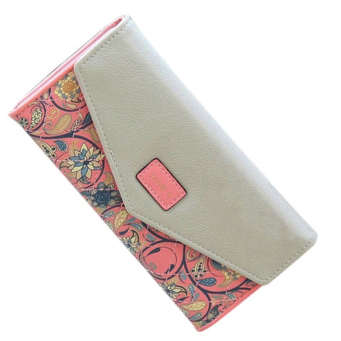 Fashion Ladies Leather Clutch Bag Purse Long Cartoon Wallet Coin Purse