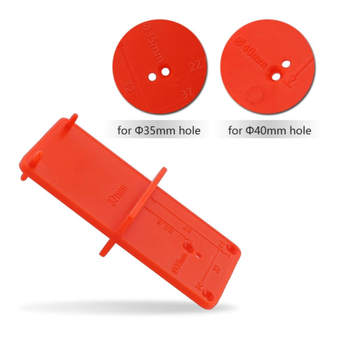 35 / 40mm Hinge Opening Positioner Hinge Template Drilling Positioning Plate, Hinge Opening Positioner