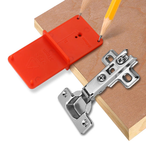 35 / 40mm Hinge Opening Positioner Hinge Template Drilling Positioning Plate, Hinge Opening Positioner
