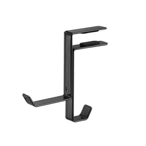 Headphone Stand Desktop Headset Hook Metal Bag Hanger, Black, White