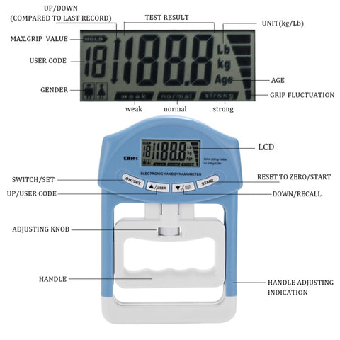 EH101 Electronic Arm Strength Dynamometer Suitable for Sports Training, EH101