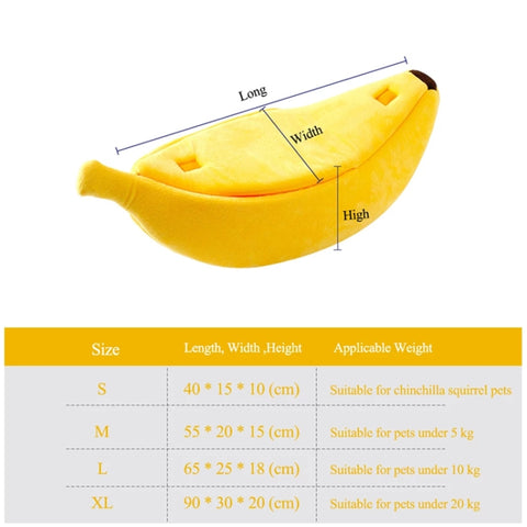 Creative Kennel Banana Shape Cat Litter Winter Warm Pet Nest, S, M, L, XL