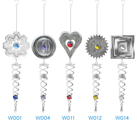 Foldable Metal Sheets Iron Wire Wind Chimes Home Garden Decoration