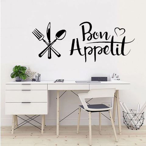 DIY Knife And Fork Removable Wall Decal Family Mural Art 3D Home Decor, Knife And Fork