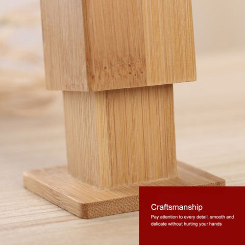 2 PCS Natural Bamboo Toothpick Box Square Restaurant Hotel Toothpick Can with Lid, Bamboo Toothpick Box