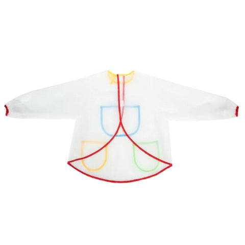 Drawing Waterproof Anti-dirty Transparent Apron for Children, Transparent Apron