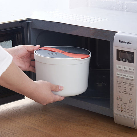 Kitchenware Microwave Oven Utensils Rrice Cooker Heating Steamer Pot Steamed Rice Box