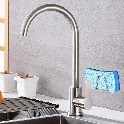 Stainless Steel Sponge Drain Rack Storage Rack Kitchen Bathroom Organizer Rack, 5.4x5.4x3cm