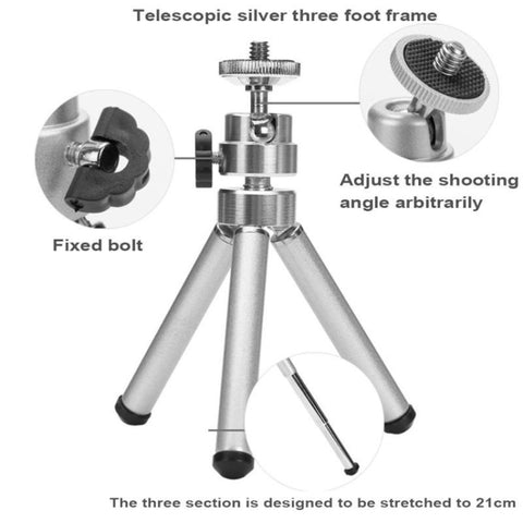 Mini Portable Telescopic Desktop Tripod DSLR Camera Table Tripod Stand Holder For Digital Camera, Sport DV