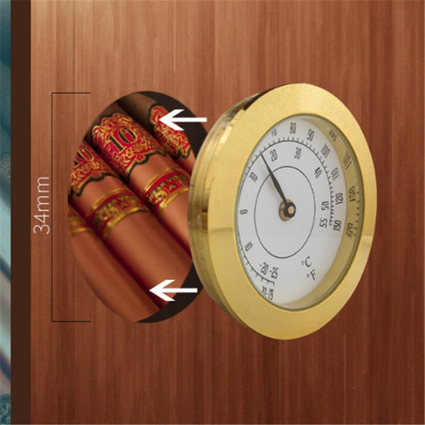 38mm Hygrometer High Precision Home / Guitar Violin Case / Cigar Thermometer, Thermometer, Hygrometer