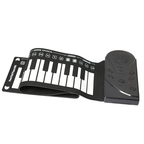 49-Key Portable Hand-Rolled Piano With Horn Children Beginners To Practice Electronic Piano, 49-Key Hand-Rolled Piano