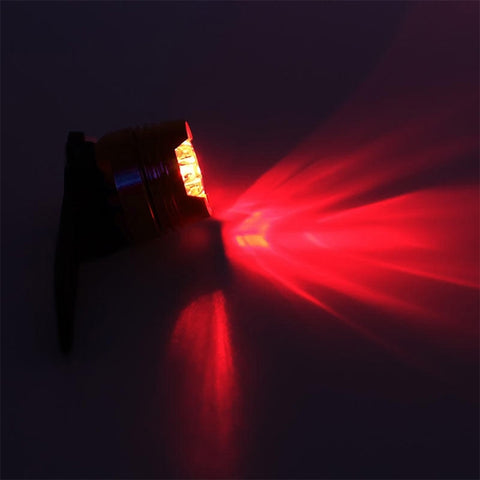 Aluminum Bicycle Cycling Front Rear Tail Helmet Red White LED Flash Lights Safety Warning Lamp Cycling Caution Light Waterproof, White Light White Case, Red Light Black Case, White Light Black Case, Red Light Blue Case, White Light Blue Case           ...