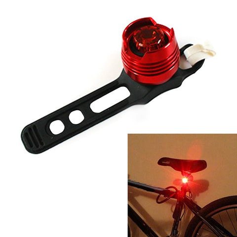 Aluminum Bicycle Cycling Front Rear Tail Helmet Red White LED Flash Lights Safety Warning Lamp Cycling Caution Light Waterproof, White Light White Case, Red Light Black Case, White Light Black Case, Red Light Blue Case, White Light Blue Case           ...