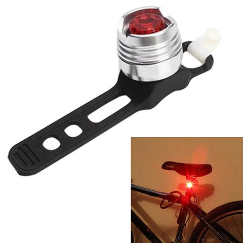 Aluminum Bicycle Cycling Front Rear Tail Helmet Red White LED Flash Lights Safety Warning Lamp Cycling Caution Light Waterproof, White Light White Case, Red Light Black Case, White Light Black Case, Red Light Blue Case, White Light Blue Case           ...