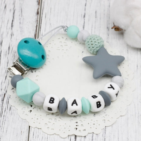 DIY Silicone Baby Pacifier Clip Colorful Pacifier Chain