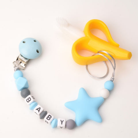 DIY Silicone Baby Pacifier Clip Colorful Pacifier Chain