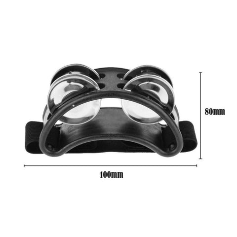 Aluminum Percussion Cajon Foot Bell, Size: 10 x 8 x 4cm