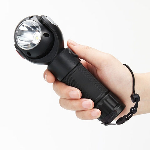 SKYWOLFEYE  Lamp Head 360 Degree Rotation USB Rechargeable LED Glare Flashlight With Magnet COB Work Light, Without Battery, With An 18650 Battery, With An 26650 Battery